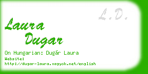 laura dugar business card